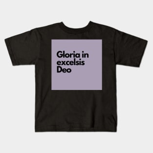 gloria in excelsis deo, purple Kids T-Shirt